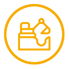 Icono de servicios de movimiento de suelo - Excavación, nivelación y preparación de terrenos para construcción